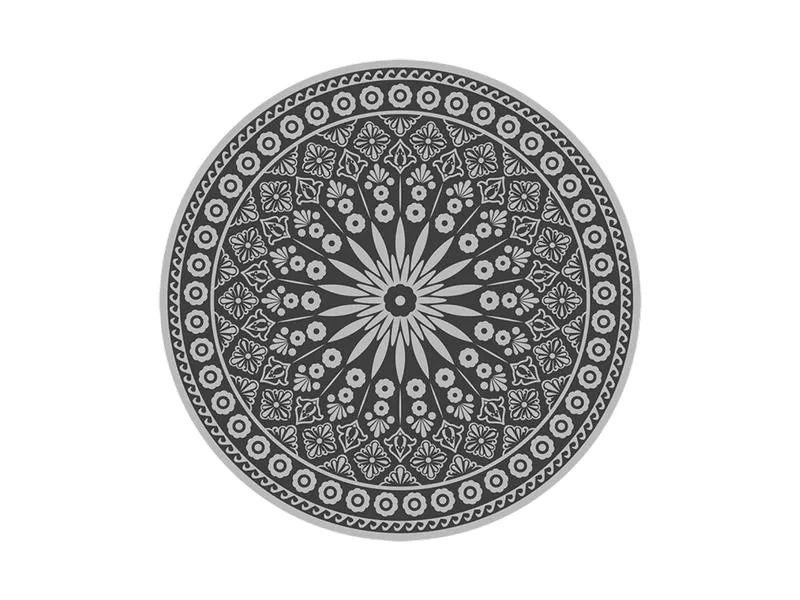 Esschert Design Teppich Rund Ø 170 cm