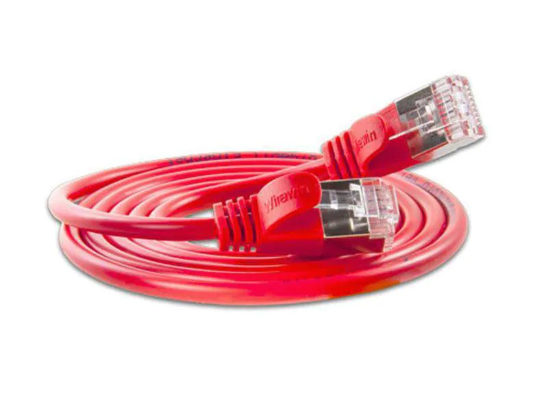 SLIM Slimpatchkabel  Cat 6, U/FTP, 1.5 m, Rot