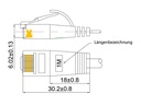 SLIM Slimpatchkabel  Cat 6, U/FTP, 10 m, Grün