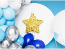 Partydeco Luftballons Girlande Blau-Silber 2 m, 60 Ballons