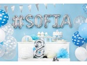 Partydeco Luftballons Wolken Transparent/Weiss Ø 30 cm, 6 Stück