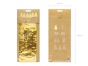 Partydeco Partyaccessoire Girlande Quasten 1.5 m, Gold