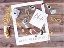 Partydeco Partyaccessoire Photo Booth Lets Celebrate 8-teilig, Gold
