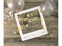 Partydeco Partyaccessoire Selfie Bilderrahmen Set 12-teilig, Gold