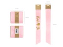 Partydeco Schärpe Bride to be 75 cm, Rosa/Gold