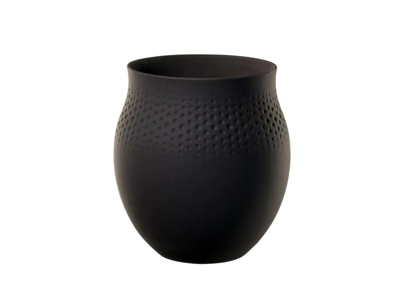 Villeroy &amp; Boch Vase Collier Perle No. 1, Schwarz