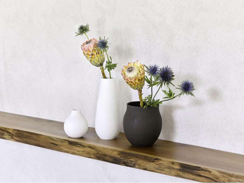 Villeroy &amp; Boch Vase Collier Perle No. 1, Schwarz