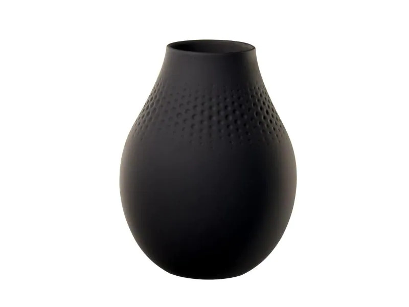 Villeroy &amp; Boch Vase Collier Perle No. 2, Schwarz