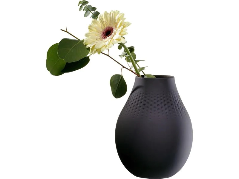 Villeroy &amp; Boch Vase Collier Perle No. 2, Schwarz