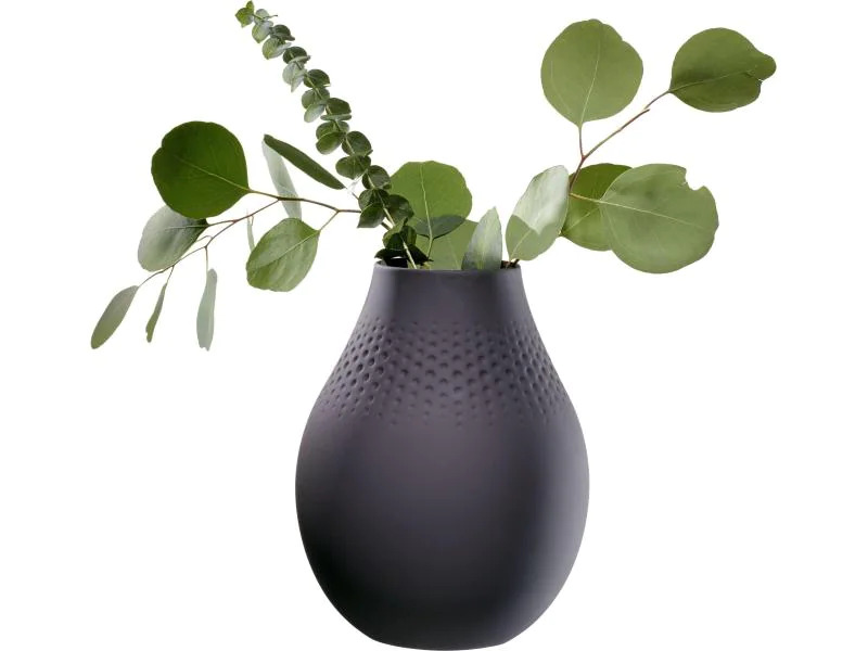 Villeroy &amp; Boch Vase Collier Perle No. 2, Schwarz