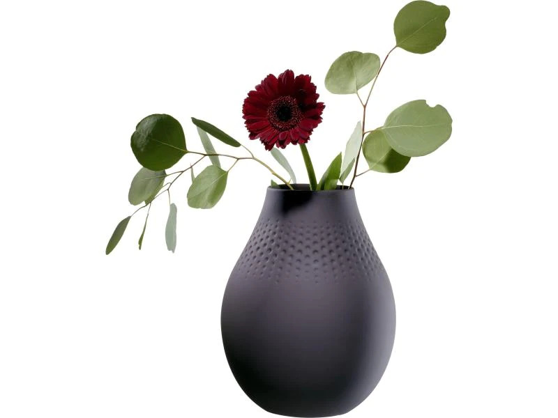 Villeroy &amp; Boch Vase Collier Perle No. 2, Schwarz