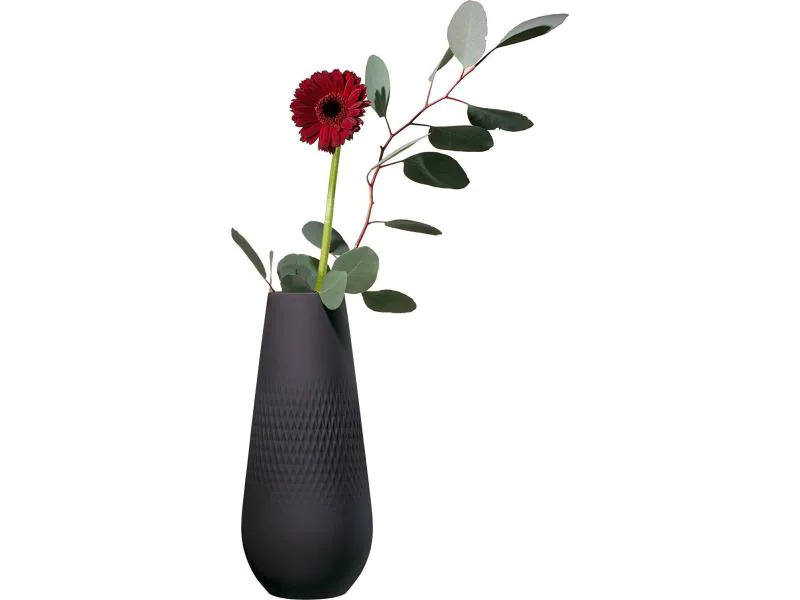 Villeroy &amp; Boch Vase Collier noir Carré No.3 Schwarz