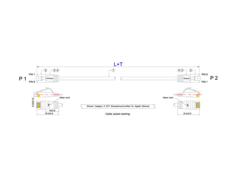 SLIM Slimpatchkabel  Cat 6, U/FTP, 7.5 m, Grün
