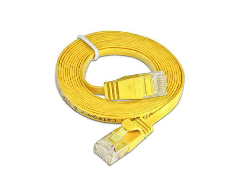 SLIM Slimpatchkabel  Cat 6, UTP, 0.1 m, Gelb
