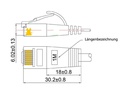 SLIM Slimpatchkabel  Cat 6, UTP, 0.1 m, Orange