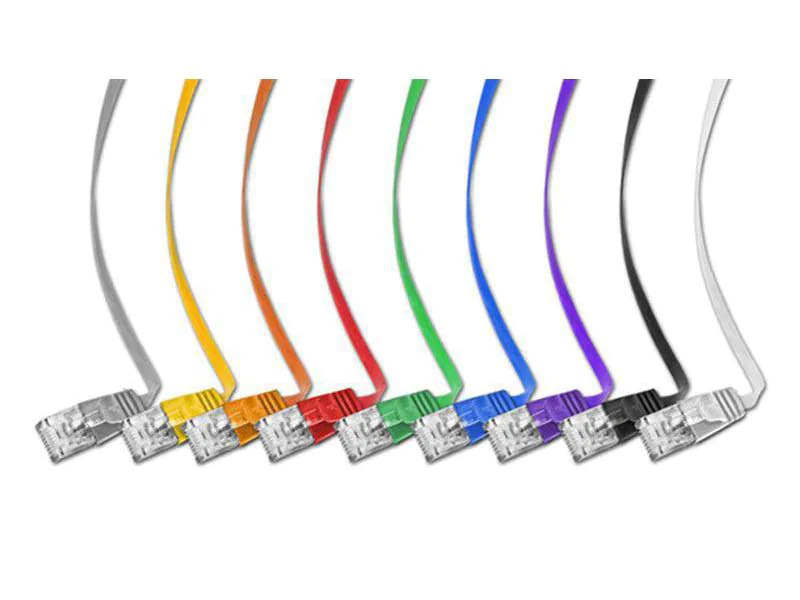 SLIM Slimpatchkabel  Cat 6, UTP, 0.1 m, Rot