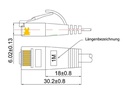 SLIM Slimpatchkabel  Cat 6, UTP, 0.15 m, Gelb