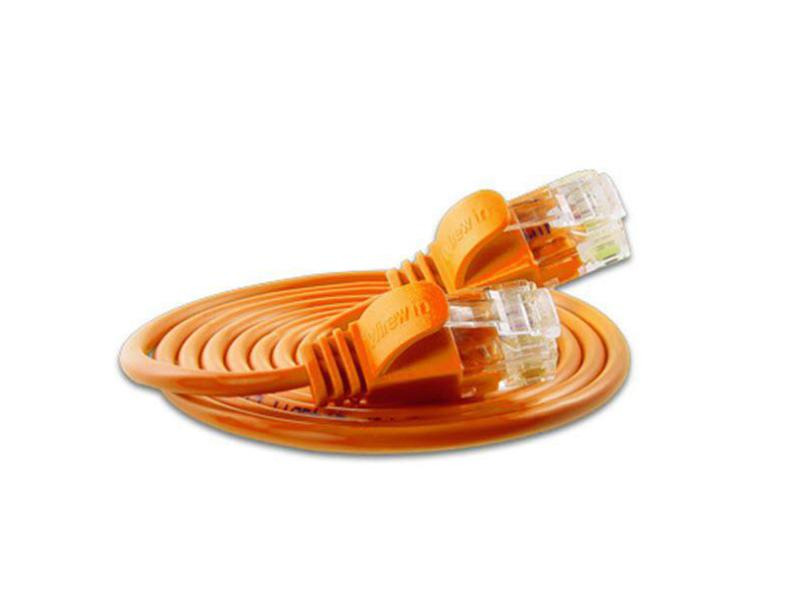 SLIM Slimpatchkabel  Cat 6, UTP, 0.15 m, Orange