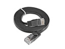 SLIM Slimpatchkabel  Cat 6, UTP, 0.15 m, Schwarz