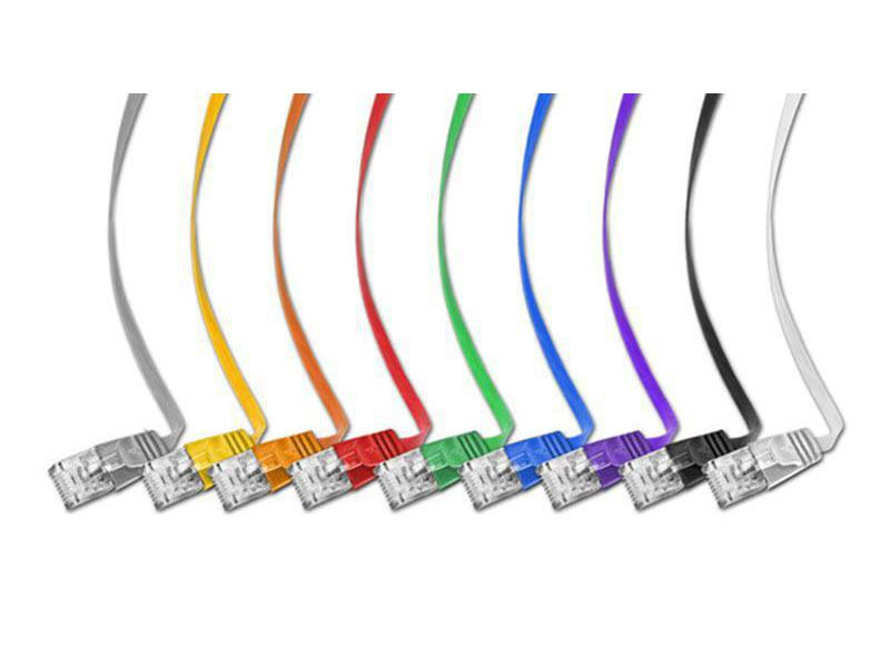 SLIM Slimpatchkabel  Cat 6, UTP, 0.25 m, Blau