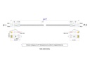 SLIM Slimpatchkabel  Cat 6, UTP, 0.25 m, Grau