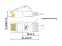 SLIM Slimpatchkabel  Cat 6, UTP, 0.25 m, Schwarz
