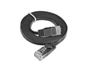 SLIM Slimpatchkabel  Cat 6, UTP, 0.25 m, Schwarz