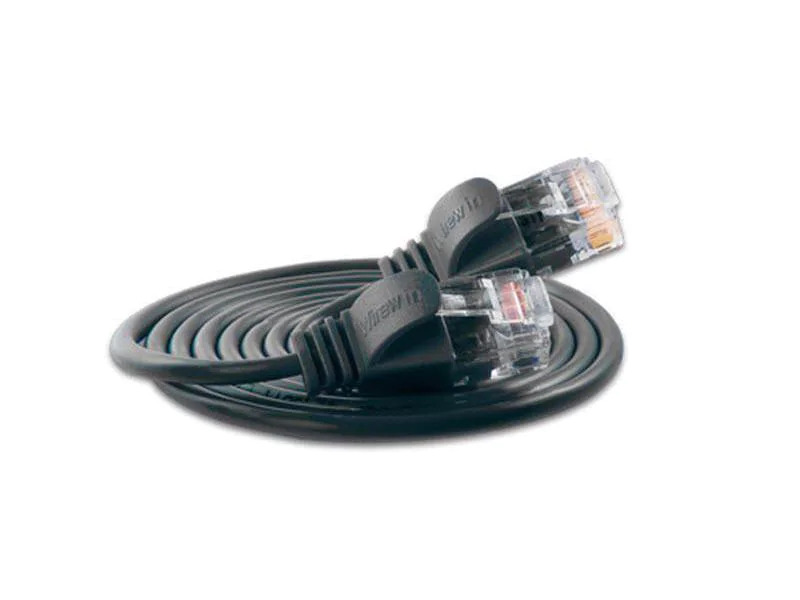 SLIM Slimpatchkabel  Cat 6, UTP, 0.5 m, Schwarz