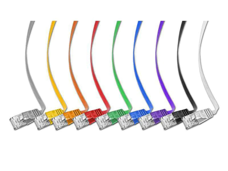 SLIM Slimpatchkabel  Cat 6, UTP, 0.75 m, Rot