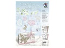 URSUS Osterbastelset Shabby 6 Blatt in 6 Farben, 45 Laserteile
