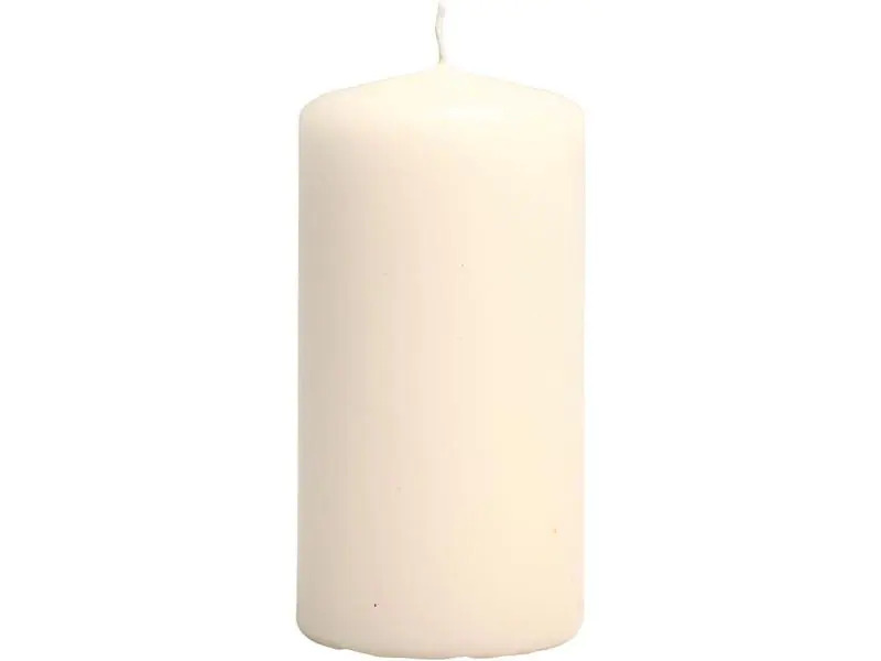 Creativ Company Zylinderkerze Ø 5 cm Crème, 6 Stück