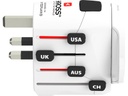 SKROSS Weltreiseadapter PRO+ USB (A+C)