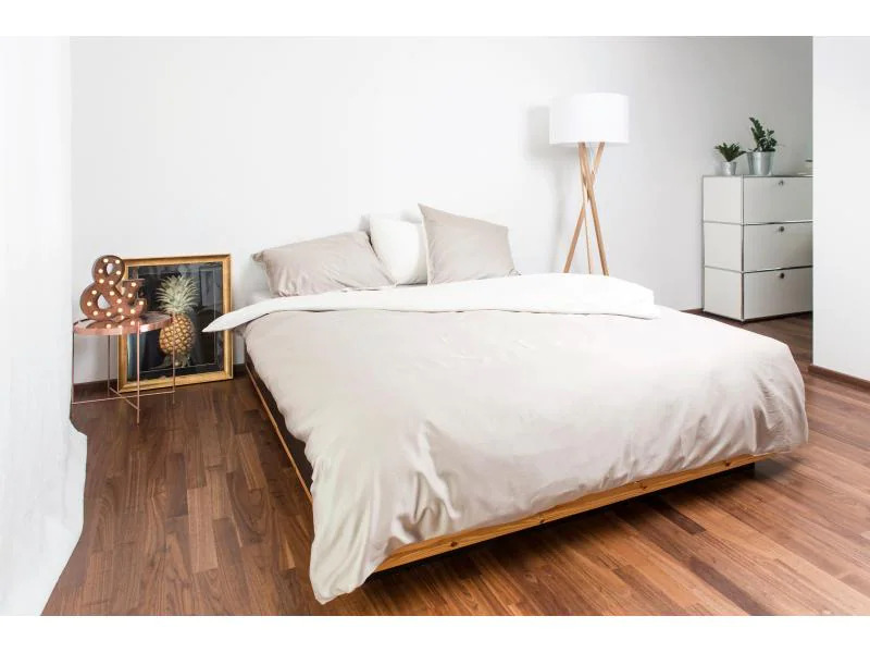 Nobilium Kopfkissenbezug Mia Ivory/Taupe 50 x 70 cm