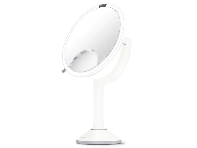 Simplehuman Kosmetikspiegel mit Sensor Trio Ø 20 cm Weiss