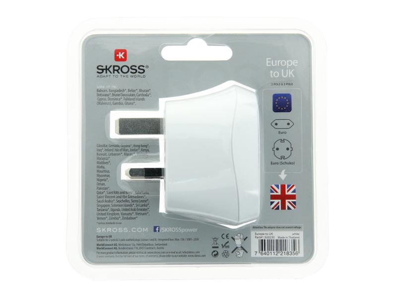 SKROSS Reiseadapter World EU - UK