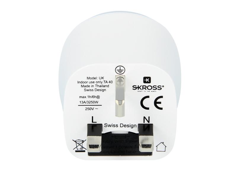 SKROSS Reiseadapter World EU - UK