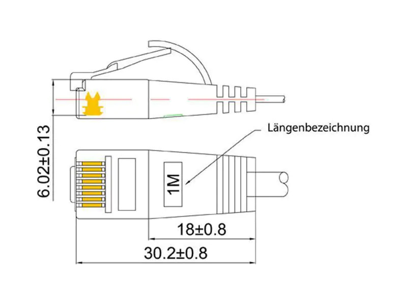 SLIM Slimpatchkabel  Cat 6, UTP, 10 m, Grau
