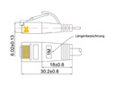 SLIM Slimpatchkabel  Cat 6, UTP, 10 m, Grau