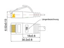 SLIM Slimpatchkabel  Cat 6, UTP, 10 m, Weiss