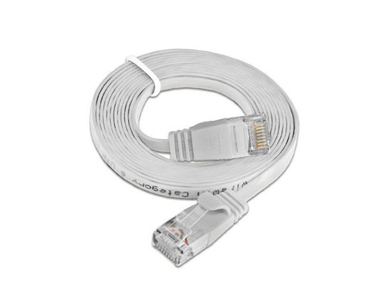 SLIM Slimpatchkabel  Cat 6, UTP, 10 m, Weiss