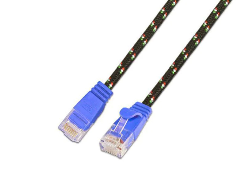 SLIM Slimpatchkabel  Cat 6, UTP, 2 m, Blau