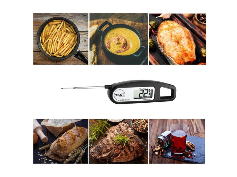 TFA Dostmann Einstichthermometer THERMO JACK, Schwarz