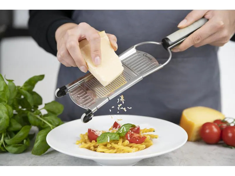 Genius Küchenreibe Nicer Dicer Speed Set Silber
