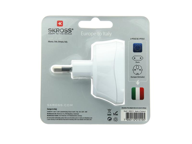 SKROSS Reiseadapter Country EU - ITA