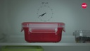 Emsa Mikrowellendose Clip &amp; Micro 1.2 l, Rot