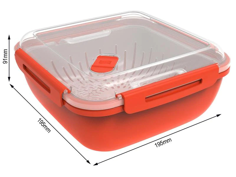 Rotho Mikrowellendose Memory Microwave 1.7 l, Rot