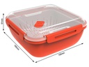 Rotho Mikrowellendose Memory Microwave 1.7 l, Rot