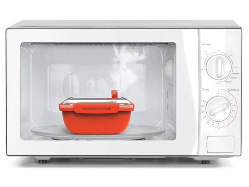 Rotho Mikrowellendose Memory Microwave 1.7 l, Rot