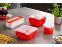 Rotho Mikrowellendose Memory Microwave 1.7 l, Rot
