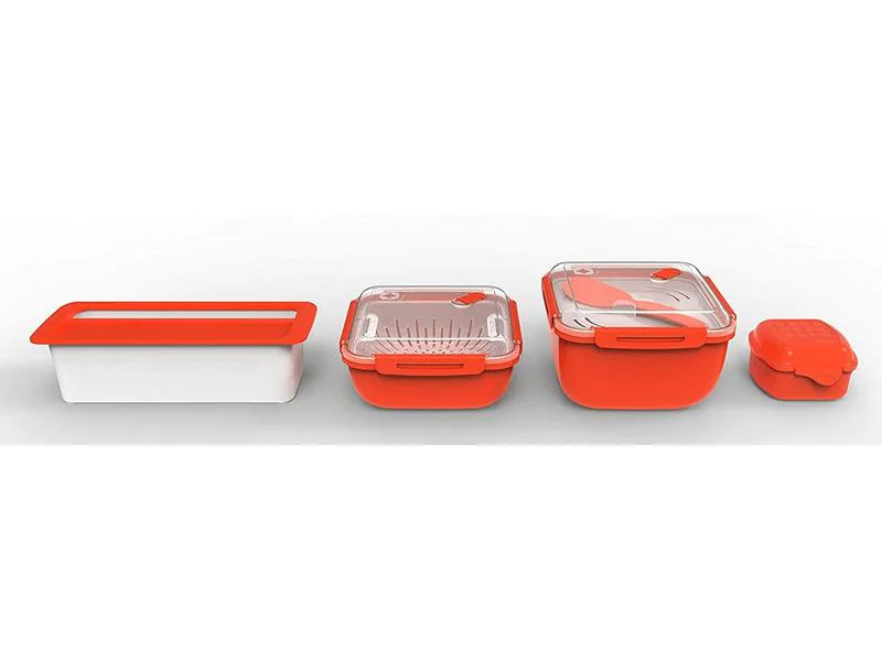 Rotho Mikrowellendose Memory Microwave 1.7 l, Rot